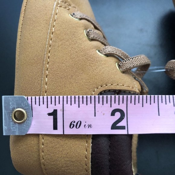Child of Mine Carters Tan Crib Shoes Work Boot Style Size 0-3 Months - Picture 9 of 9